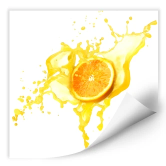 Wallprint W - Splashing Oranges - quadratisch 