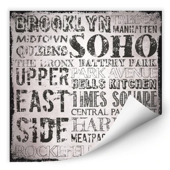 Zelfklevende Poster - Impressions of New York 