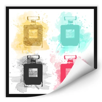 Wallprint - Eau de Parfum Aquarell - bunt 