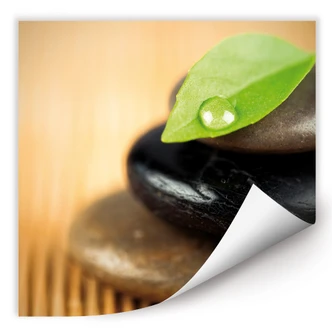 Zelfklevende Poster - Wellness Stone Zelfklevende Poster - Wellness Stone