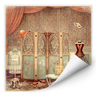 Zelfklevende Poster - Princess Dressing Room 