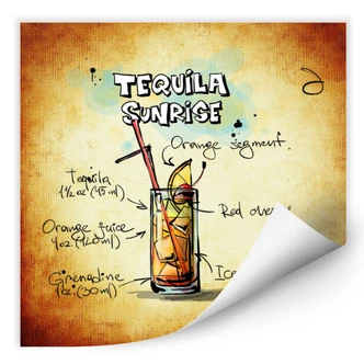 Wallprint Tequila Sunrise - Rezept 