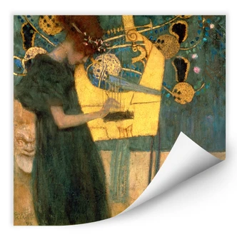 Wall print Klimt - The Music Wall print Klimt - The Music