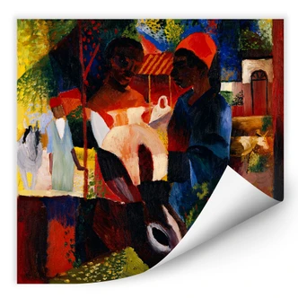 Wallprint Macke - Markt in Tunis 