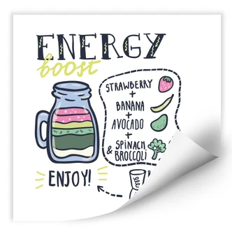 Wallprint Energy Boost - quadratisch 