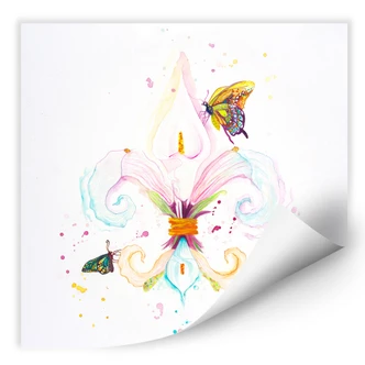 Wallprint Buttafly - Fleur de Lil 