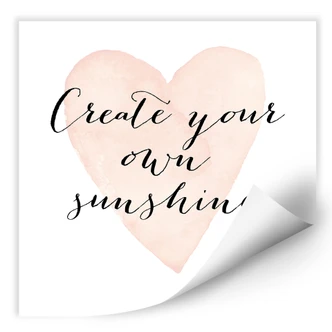 Wallprint Confetti & Cream - Create your own sunshine 