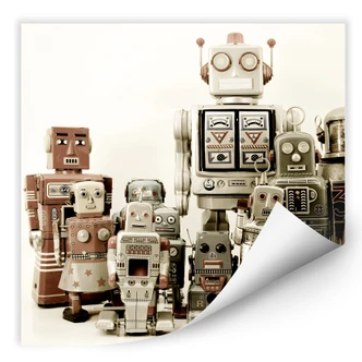 Zelfklevende Poster Robots 