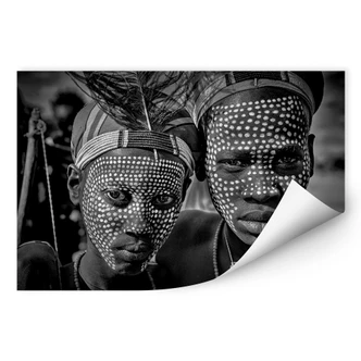 Zelfklevende Poster Kuesta - Portret van een Aboren Stam 