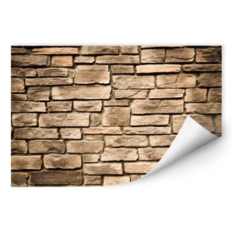 Muurprints Italiaanse Stenen Muur Muurprints Italiaanse Stenen Muur