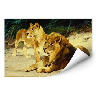 W - Kuhnert - Løvepar - vægprint 