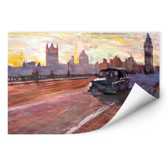Zelfklevende Poster  Bleichner - Londen in de Avond 