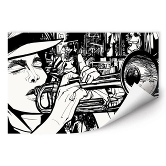 Wallprint - Sound of a Street Musician 