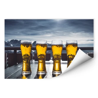 Wallprint Eiskaltes Bier 