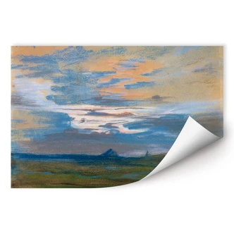 Wallprint Delacroix - Himmelsstudie bei Sonnenuntergang 