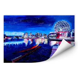 Wallprint Bleichner - Vancouver bei Nacht 