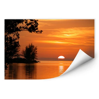 Wallprint W - See in der Abenddämmerung 