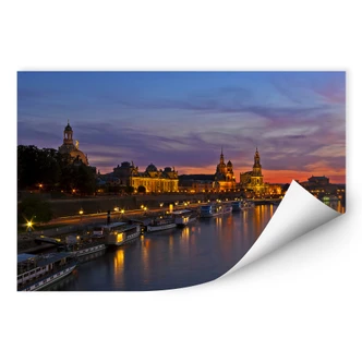 Wallprint - Dresden im Nachtlicht 