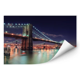 Wallprint - Manhattan Bridge at Night 2 