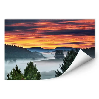 Wallprint - Nebel in den Bergen 