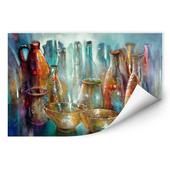 Wallprint Schmucker - Zwei goldene Schalen 