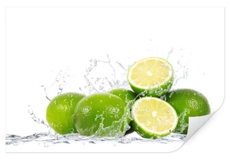 Wallprint Splashing Limes 