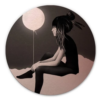 Wandcirkel Alu-Dibond koper effect Ireland - No such thing 