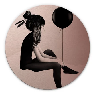 Alu-Dibond Ireland koper effect - No such thing as nothing - Rond 