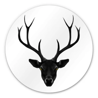 Alu-Dibond Ireland - The Black Deer - Rund 