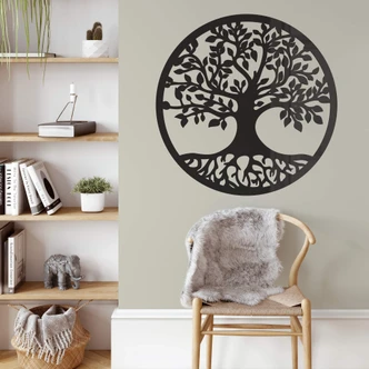 Wanddecoratie Boom met Wortels 