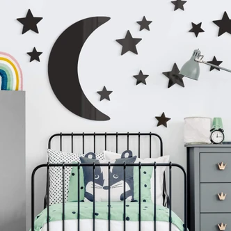 Wanddecoratie Maan en Sterren 