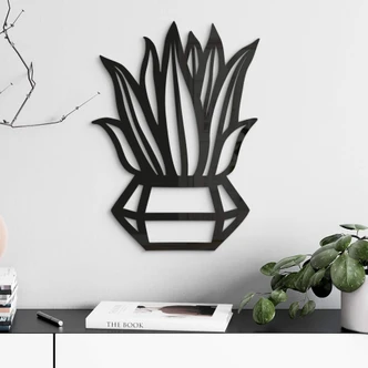 Wanddecoratie Plant in Bloempot 