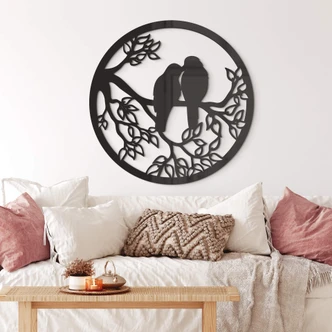 Wanddecoratie Two Birds 