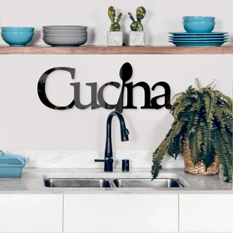 Scritta in acrilico - Cucina 