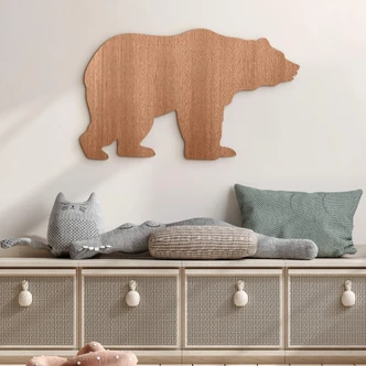 Decoro in legno - Orso 