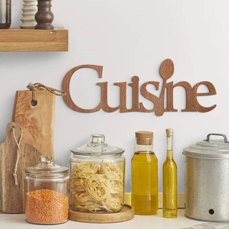 Scritta in legno - Cuisine 
