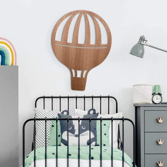 Decoro in legno - Mongolfiera 