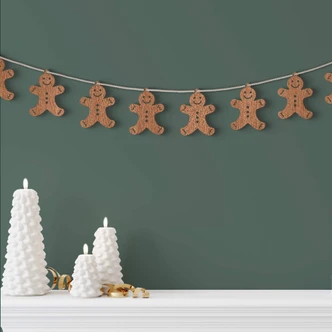 Kerstdecoratie Gingerbread Mannetjes Set van 10 - mahoniefineer 