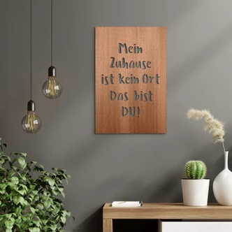 Decoro in legno - Mein Zuhause ist kein Ort 