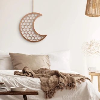 Decoro in legno Ramadan - Luna 