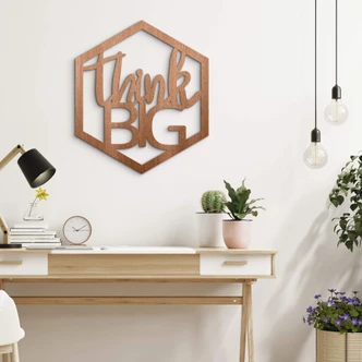 Decoro in legno - Think Big 
