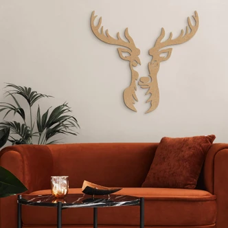 MDF Decoratie Hertenkop Gewei 