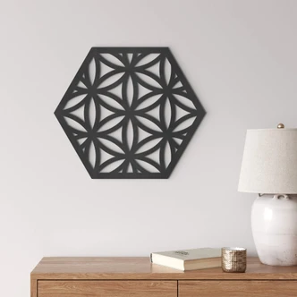 MDF Decoratie Flower of Life Hexagon 