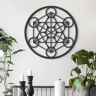 MDF Decoratie Metatron Cube 