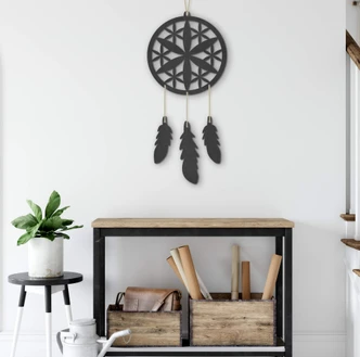 MDF Decoratie Dromenvanger Bloemen (4-delig) 