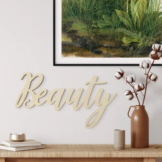 Houten Wanddecoratie – Beauty (populierenhout) 
