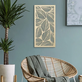 Wanddecoratie Populierenhout Bladeren 