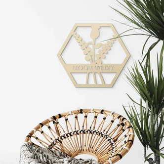 Decoro in legno - Bloom Wildly 