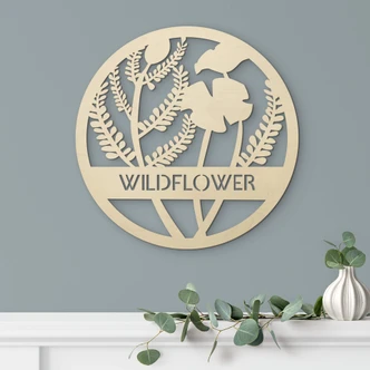 Decoro in legno - Wildflower 