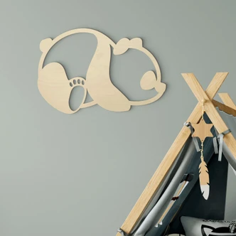 Decoro in legno - Panda 